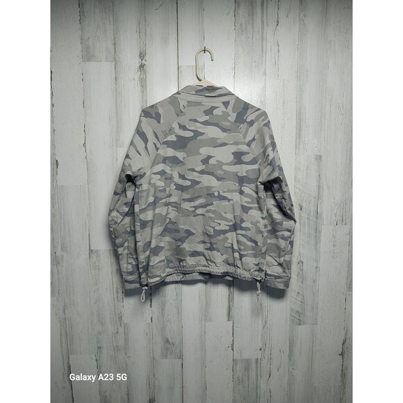 Democracy Camo Jacket Women's Medium Canvas Drawstring Bottom - Picture 5 of 8